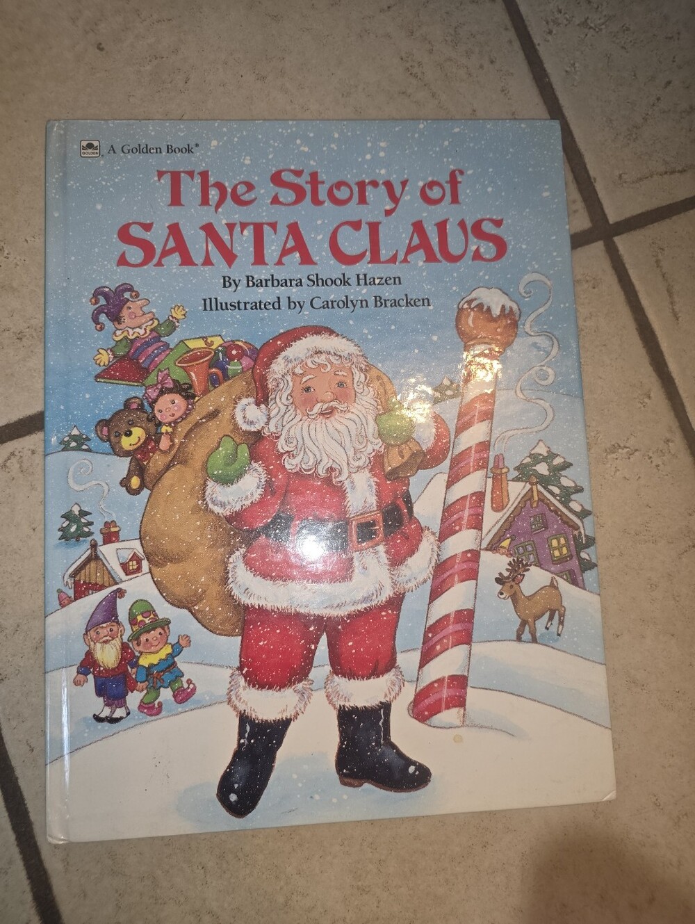 Story of Santa Claus/ Golden Book/ hardback/ Barbara Hazen/ 1989